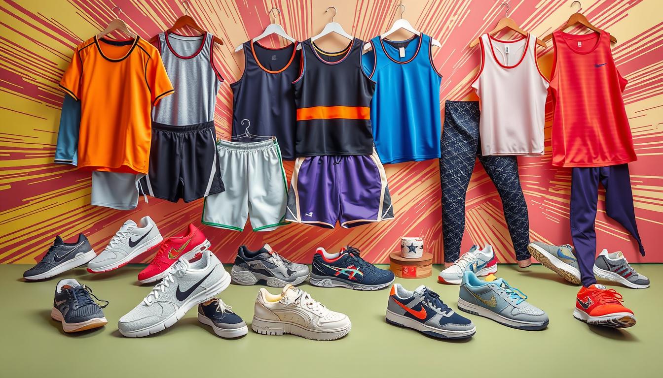 Sports apparel and shoes