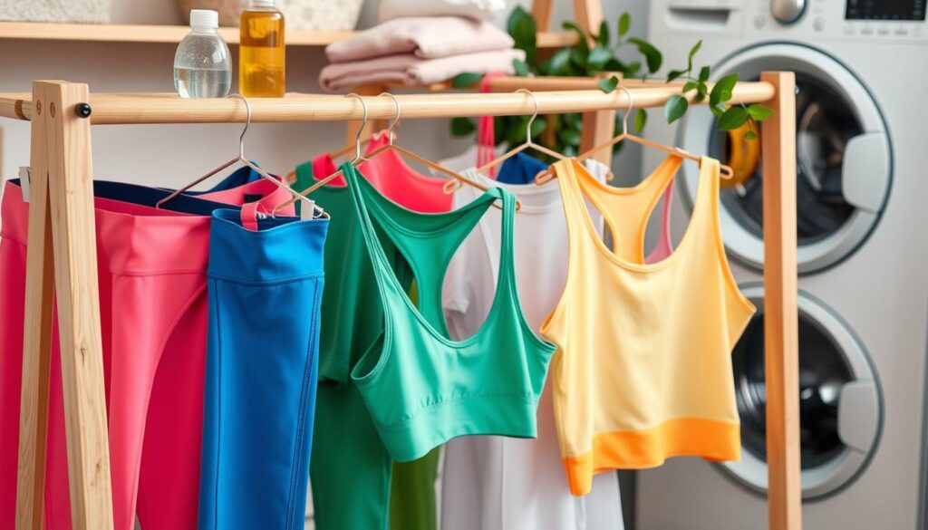 exercise clothing care