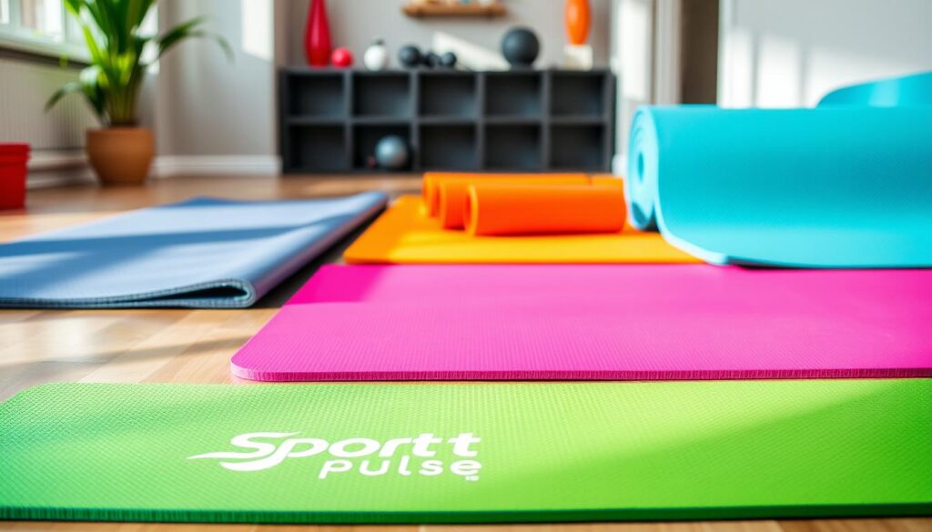 non-slip exercise mats