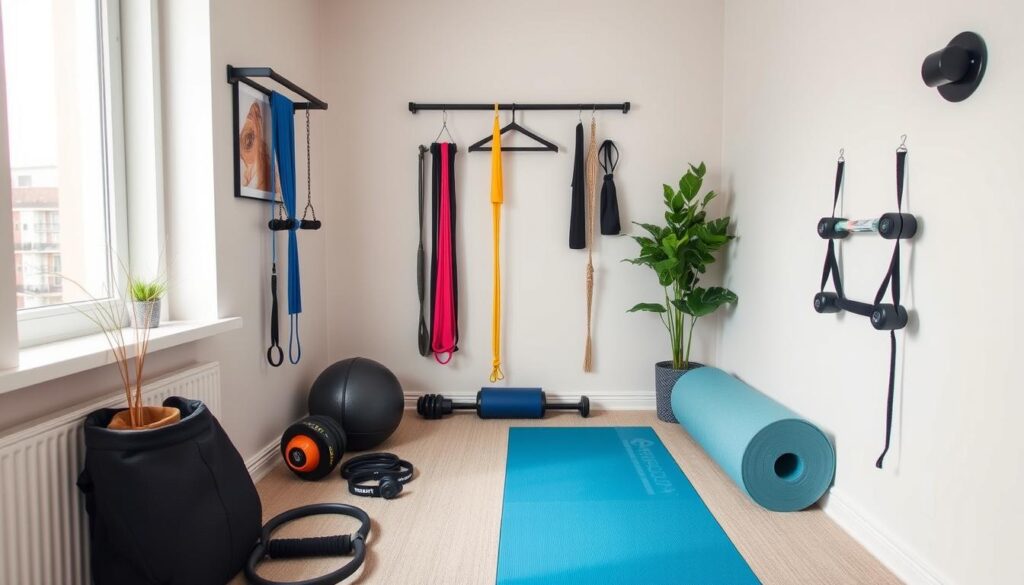 space-saving exercise tools