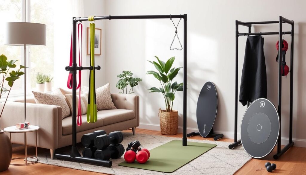 space-saving fitness equipment