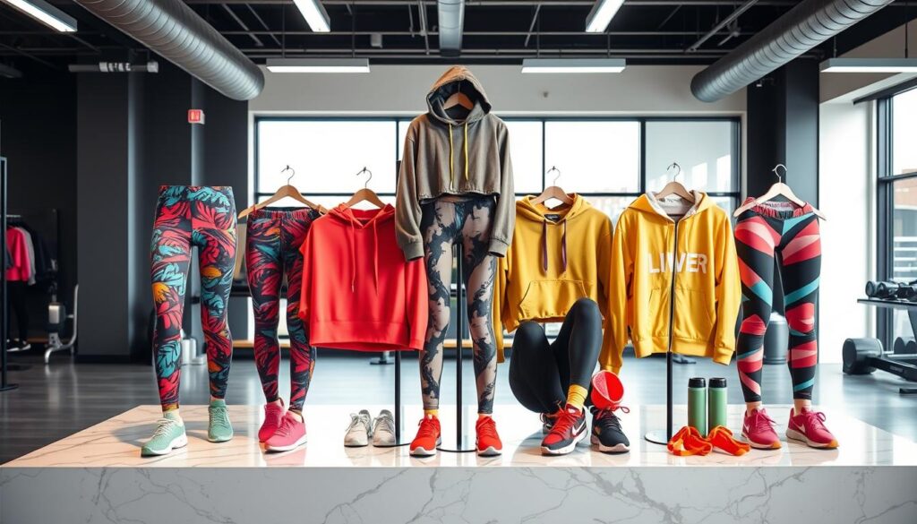 trendy athleisure apparel