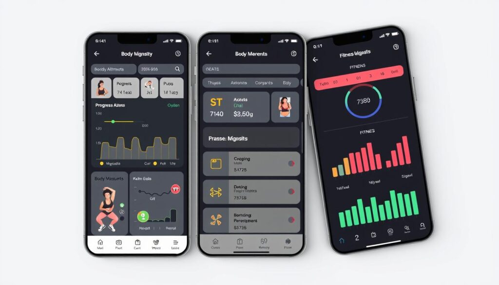 Fitness Goals Tracker app body measurements