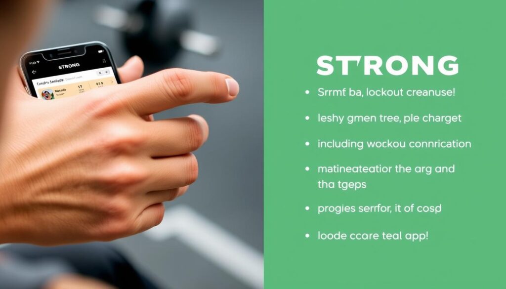 Strong workout tracking app