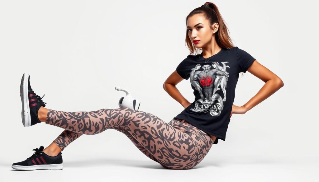 animal print athletic wear