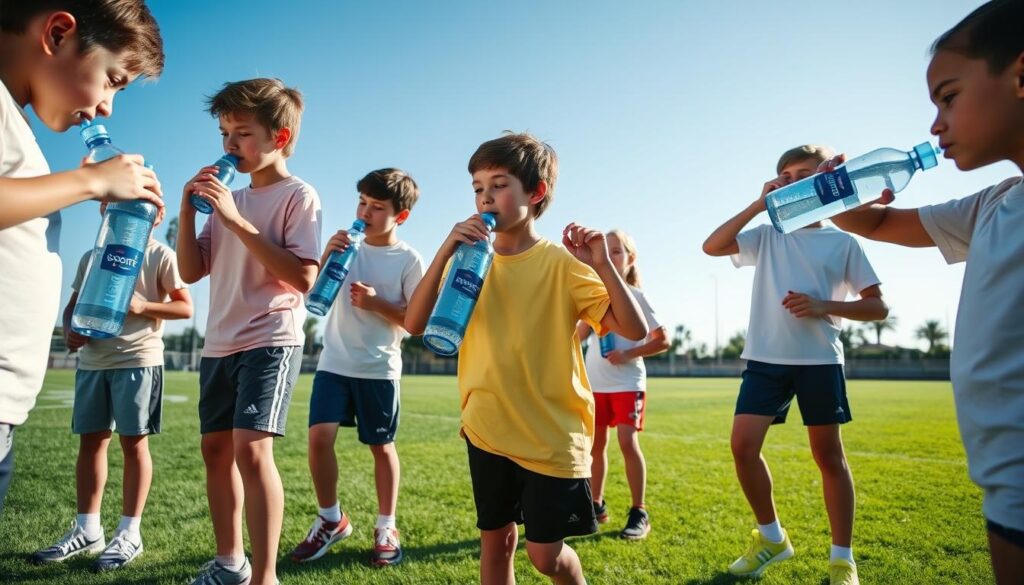 young athletes hydration